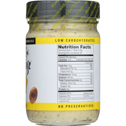 OJAI COOK: All Natural Lemonaise Original, 12 oz - SMART GREENS