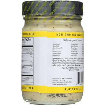 OJAI COOK: All Natural Lemonaise Original, 12 oz - SMART GREENS
