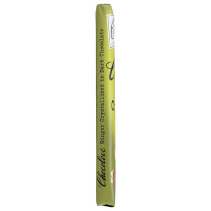 CHOCOLOVE: Dark Chocolate Bar Crystallized Ginger, 3.2 oz - SMART GREENS