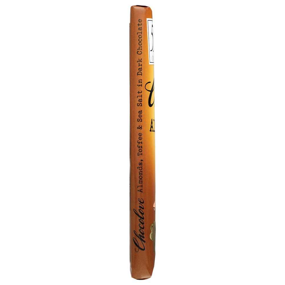 CHOCOLOVE: Almonds Toffee & Sea Salt in Dark Chocolate, 3.2 oz - SMART GREENS