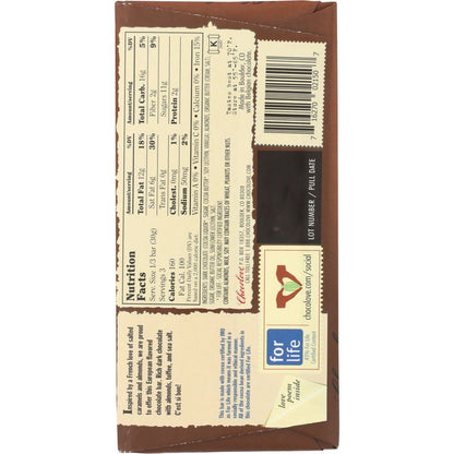 CHOCOLOVE: Almonds Toffee & Sea Salt in Dark Chocolate, 3.2 oz - SMART GREENS
