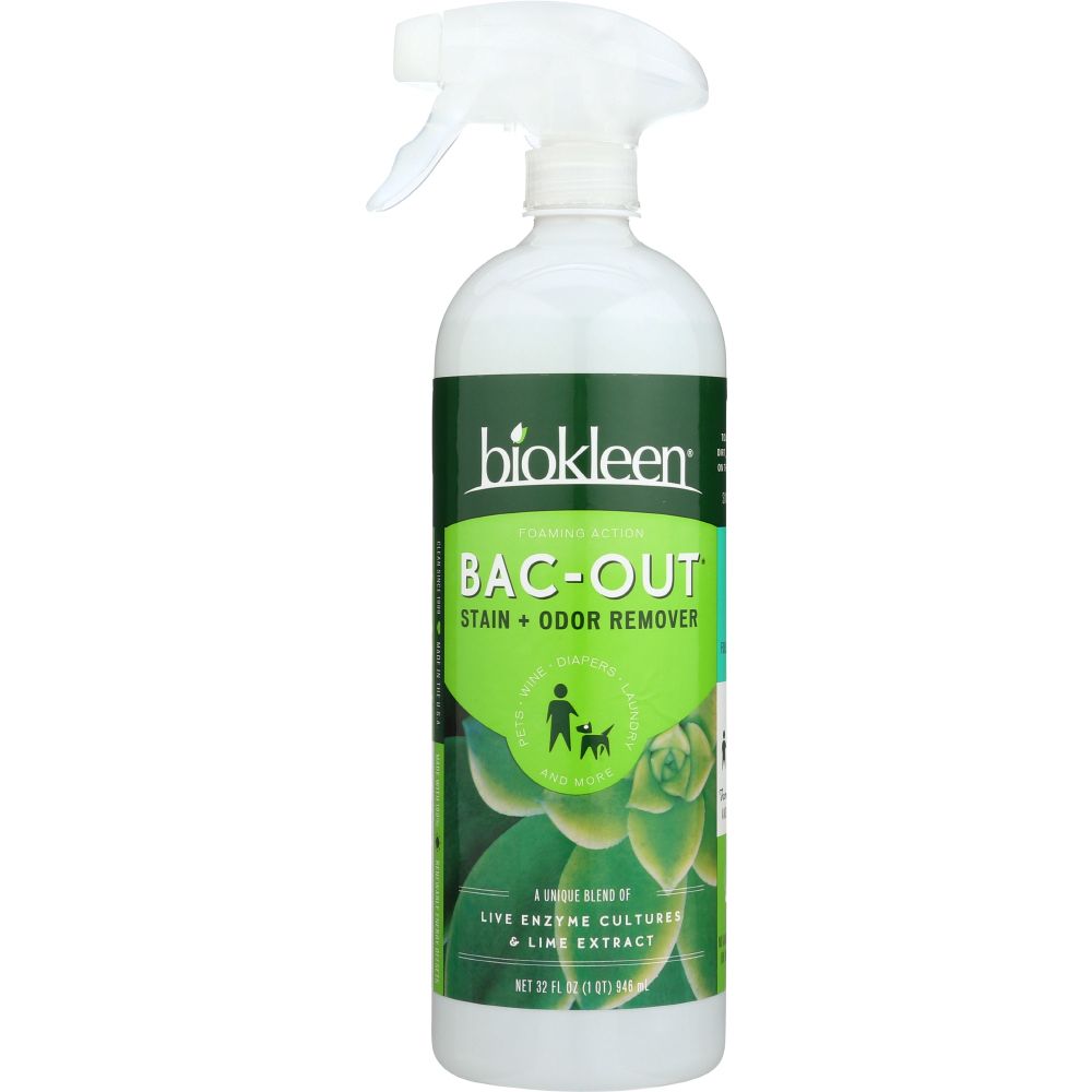 Biokleen Bac-Out stain and odor remover spray with enzyme and lime extract, 32 oz bottle