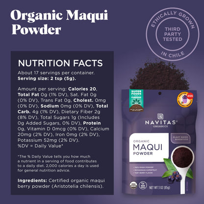 NAVITAS: Maqui Powder Organic, 3 oz