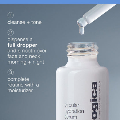 Dermalogica Circular Hydration Serum - Hyaluronic Acid Hydrating Serum for Dry Skin - 1.01 fl oz