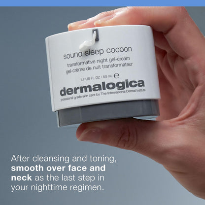 Dermalogica Sound Sleep Cocoon Night Gel-Cream - Anti-Aging Facial Hydration for Sensitive Skin, 1.69 fl oz