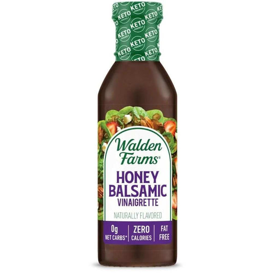 Walden Farms Honey Balsamic vinaigrette bottle 12 oz healthy zero-calorie dressing