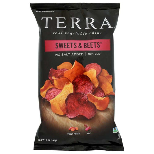 TERRA CHIPS Sweets & Beets 6 oz bag with sweet potato snacks