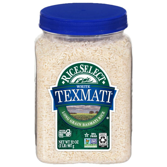 RICE SELECT: Texmati Long Grain American Basmati White Rice, 32 Oz - SMART GREENS
