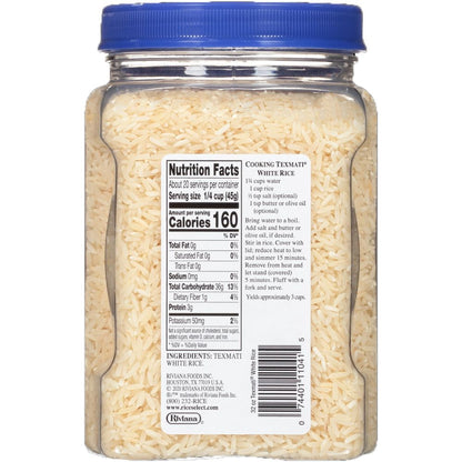 RICE SELECT: Texmati Long Grain American Basmati White Rice, 32 Oz - SMART GREENS