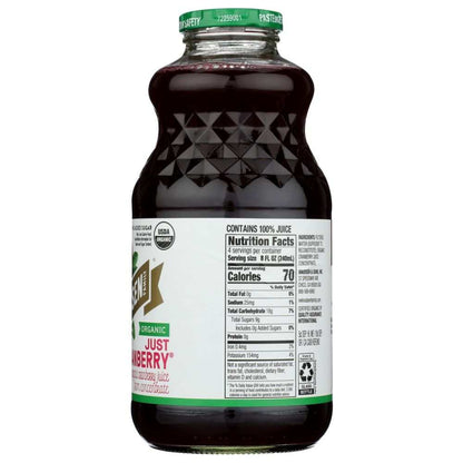 R.W. Knudsen Family Just Cranberry Juice Organic 32 oz bottle