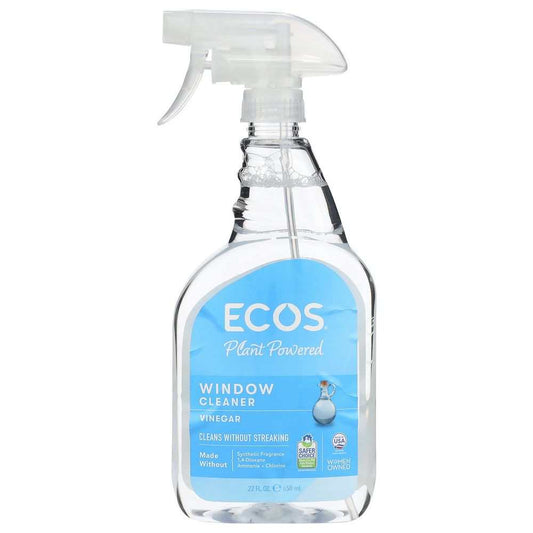 EARTH FRIENDLY Window Cleaner with Vinegar 22oz bottle for streak-free, eco-friendly cleaning