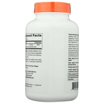 White supplement bottle with orange lid, nutrition facts and ingredient details visible.