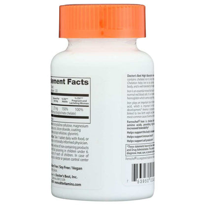 White supplement bottle with orange cap showing nutrition facts and directions label, health product