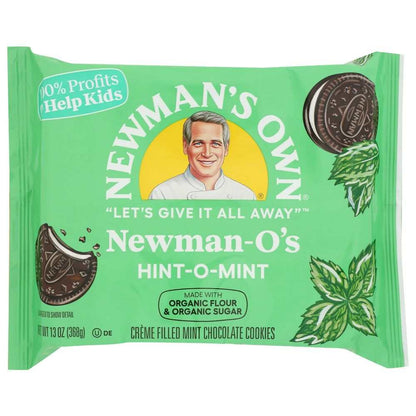 Newman's Own Newman O's Hint O Mint Creme Cookies 13 oz package