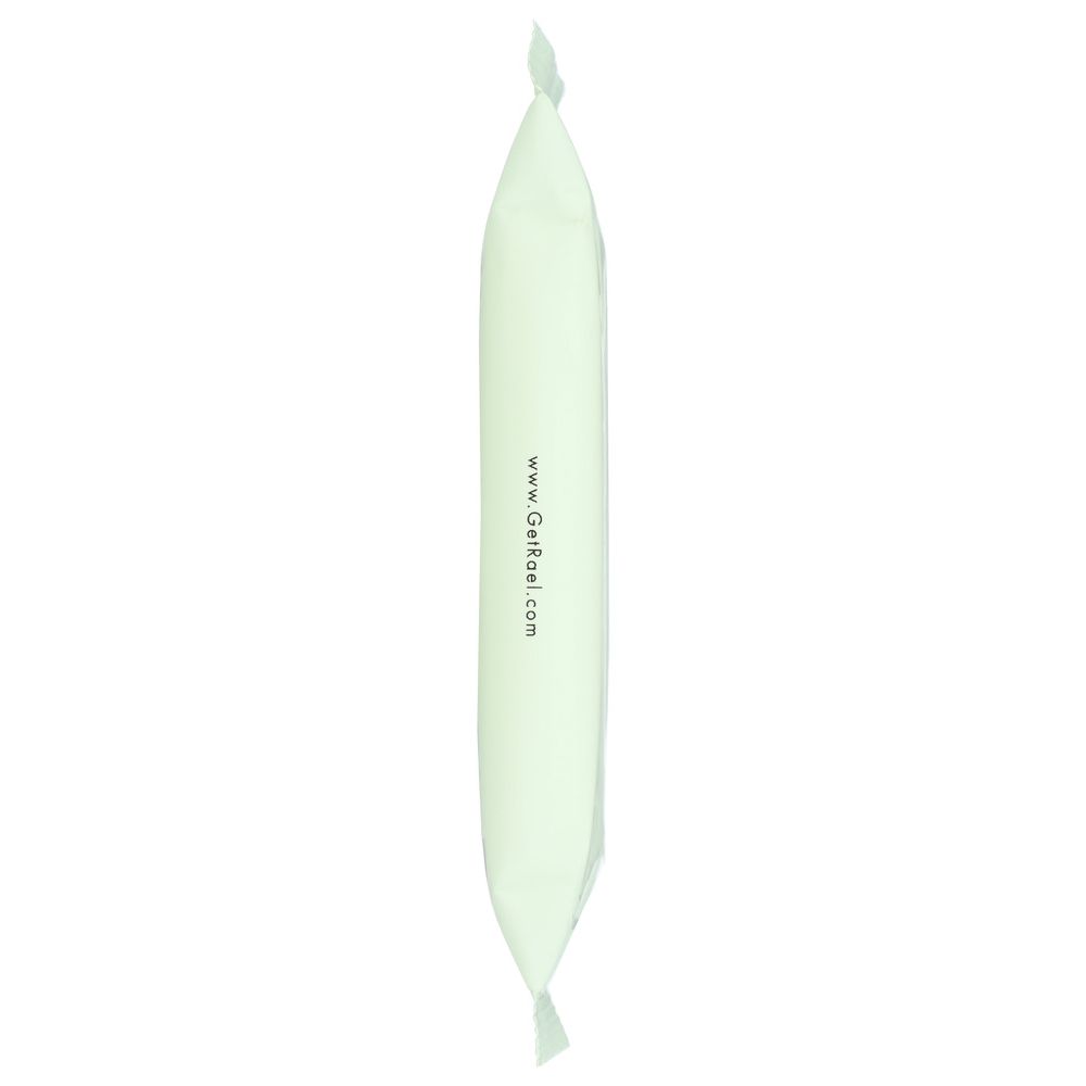 Sealed white tube sachet on white background, labeled with www.GetReal.com for wholesale wellness supply.