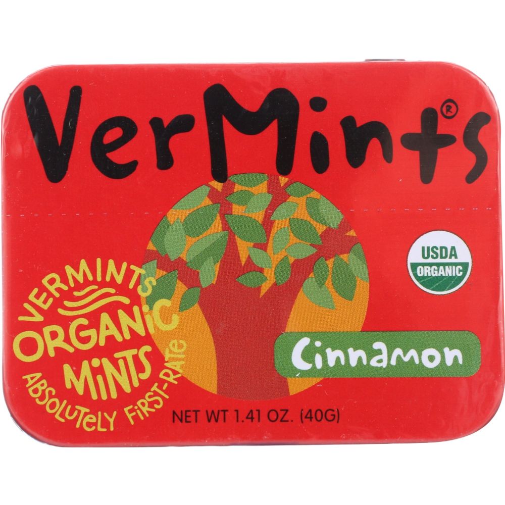 VERMINTS: Organic Cinnamon Mints, 1.41 oz - SMART GREENS
