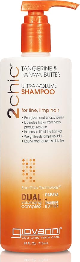 GIOVANNI COSMETICS: 2Chic Tangerine & Papaya Butter Ultra-Volume Shampoo, 24 oz