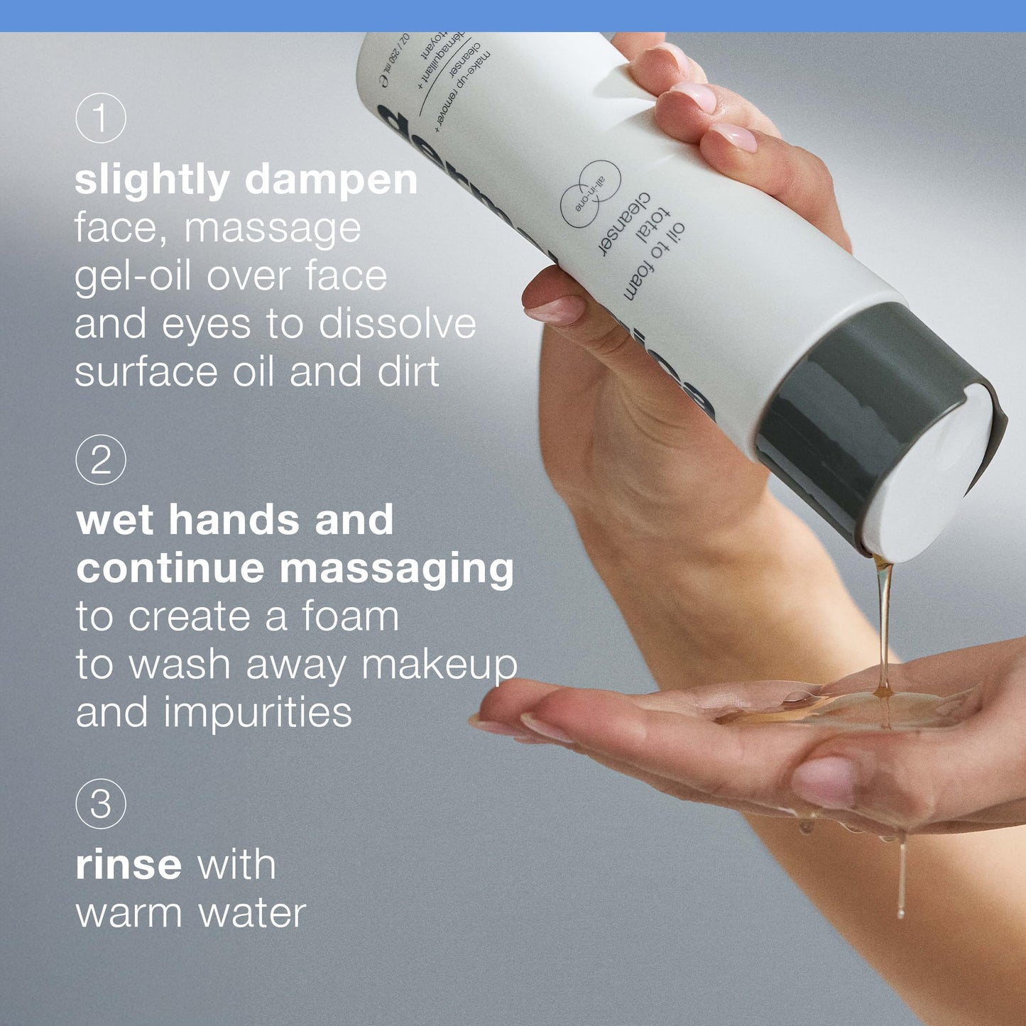 Dermalogica Oil To Foam Total Cleanser - Gentle Facial Cleanser for Smooth Skin