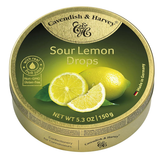 CAVENDISH & HARVEY: Candy Tin Lemon, 5.3 oz