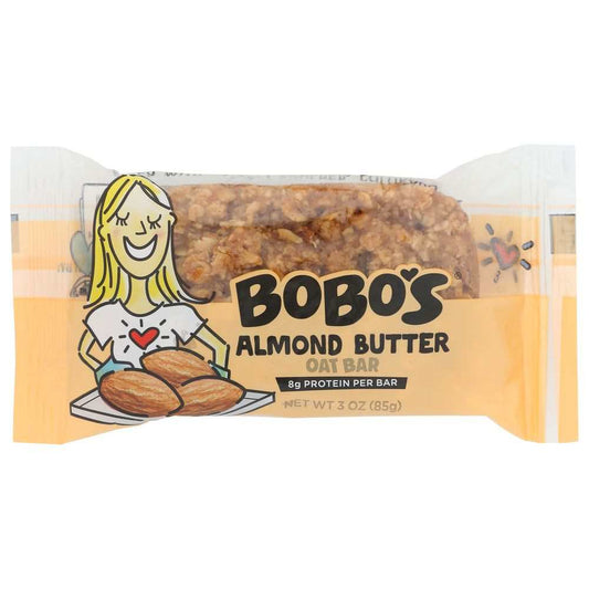 BOBO'S OAT BARS All Natural Almond Snack Bar 3 Oz Gluten-Free Vegan