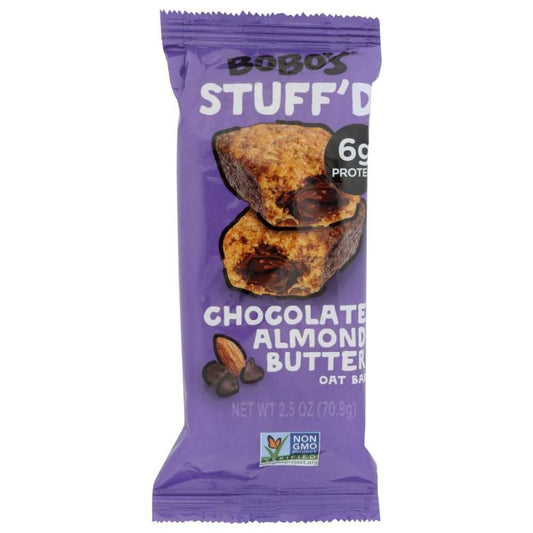 BOBOS OAT BARS Chocolate Almond Butter Filled Gluten-Free Vegan Snack Bar 2.5 oz