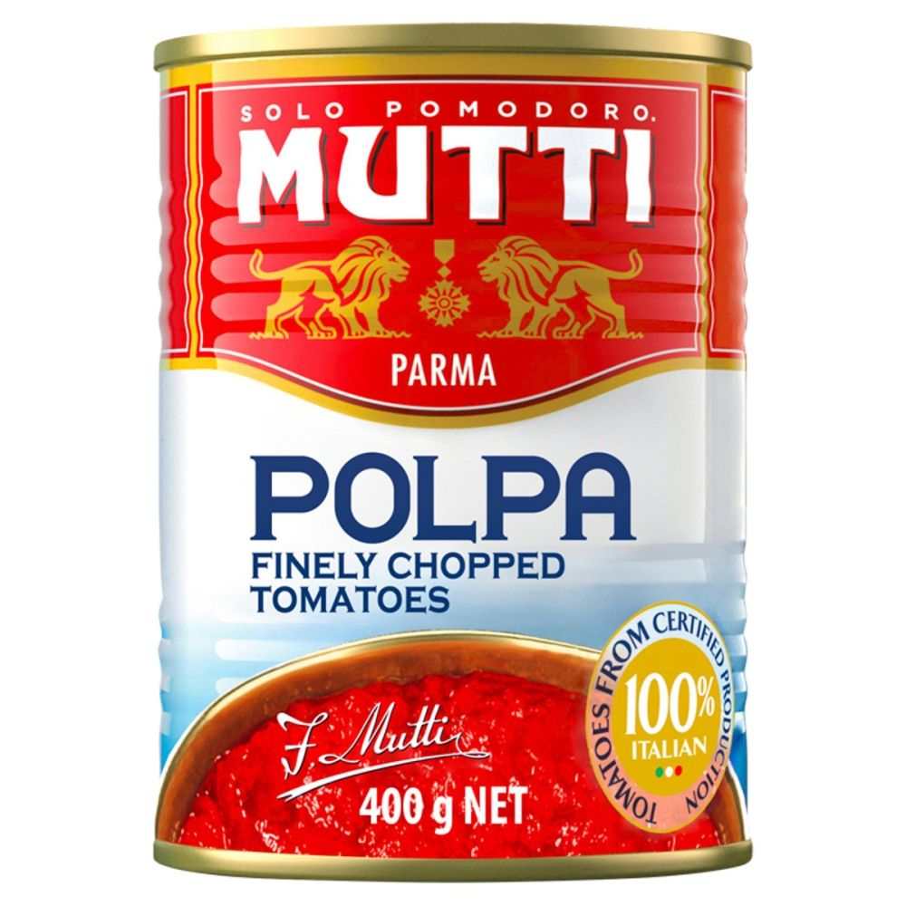 Mutti finely chopped tomatoes 14 oz can for authentic Italian cooking