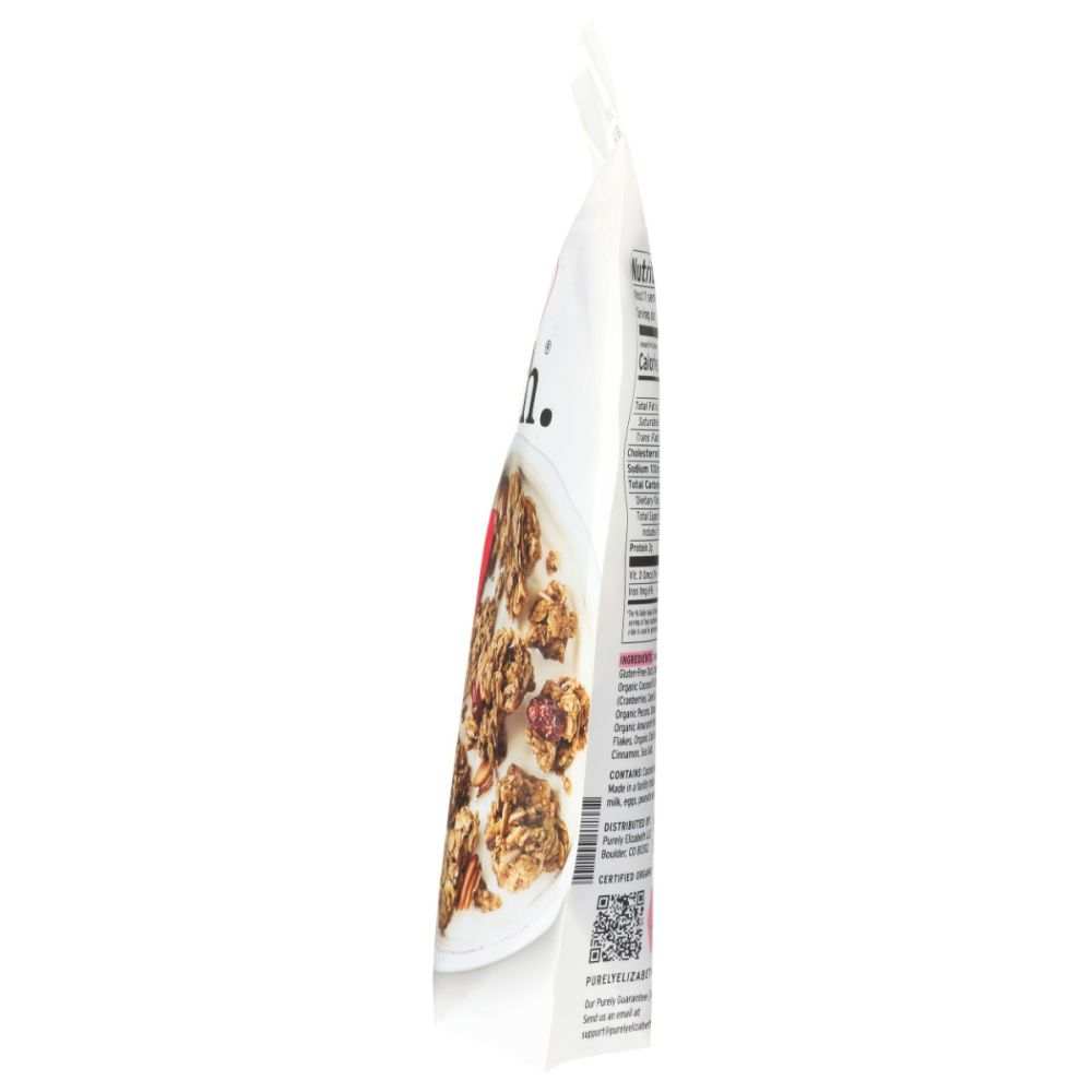 PURELY ELIZABETH Cranberry Pecan Ancient Grain Granola with dried cranberries and organic oats