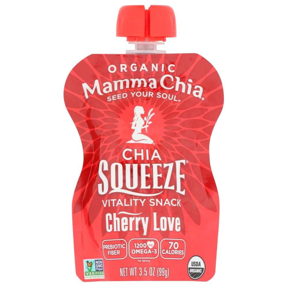 MAMMA CHIA Organic Chia Squeeze Cherry Beet 3.5 oz pouch snack