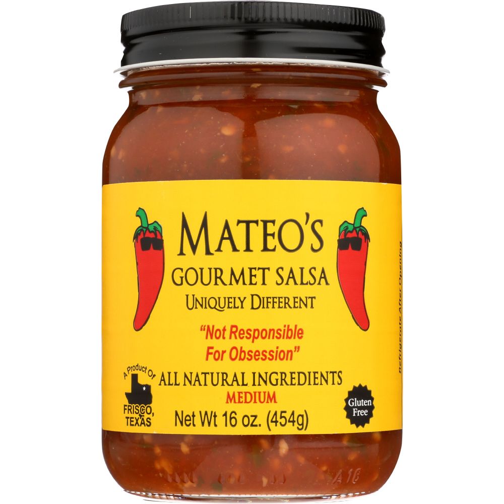 MATEO'S: Gourmet Salsa Medium, 16 Oz - SMART GREENS