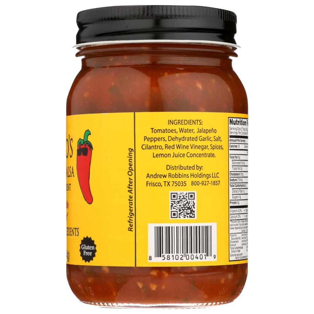 MATEO'S: Gourmet Salsa Medium, 16 Oz - SMART GREENS