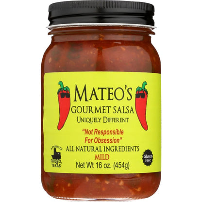 MATEO'S: Gourmet Mild Salsa, 16 Oz - SMART GREENS