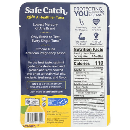SAFECATCH: Tuna Wild Elite Citrus Pepper, 2.6 oz - SMART GREENS