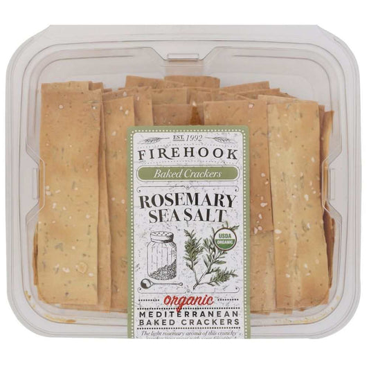 FIREHOOK Rosemary Baked Cracker artisanal crisp crackers with bold rosemary flavor and wholesome ingredients