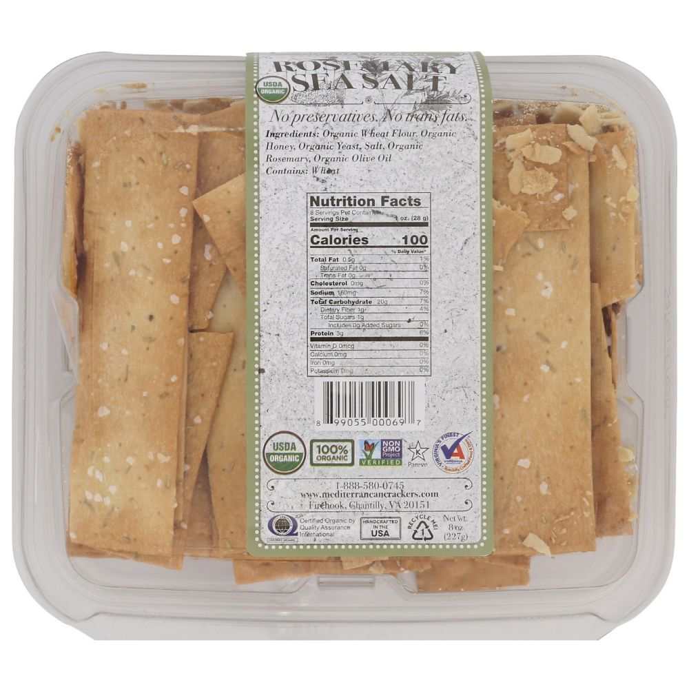 FIREHOOK: Rosemary Baked Cracker with sea salt for cheese and soup
