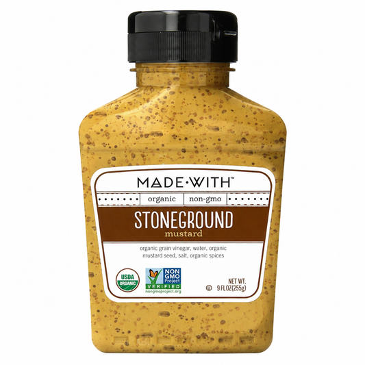 MADE WITH: Organic Stoneground Mustard, 9 oz