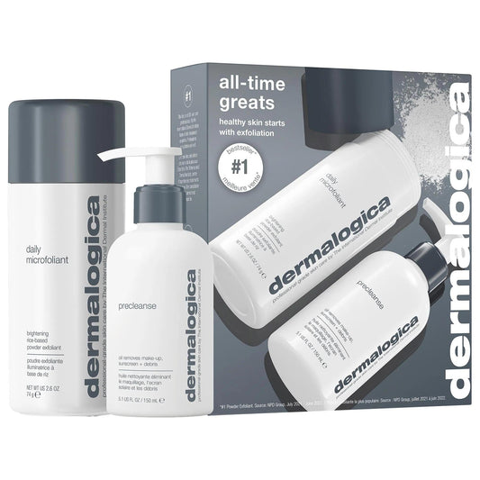 Dermalogica All-Time Greats Skincare Set: Cleanse, Exfoliate & Brighten Ð Vegan & Cruelty-Free for Acne & Uneven Texture