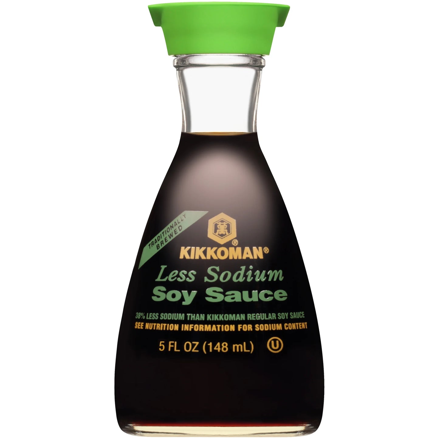 KIKKOMAN: Less Sodium Soy Sauce Dispenser, 5 oz