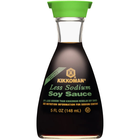 KIKKOMAN: Less Sodium Soy Sauce Dispenser, 5 oz