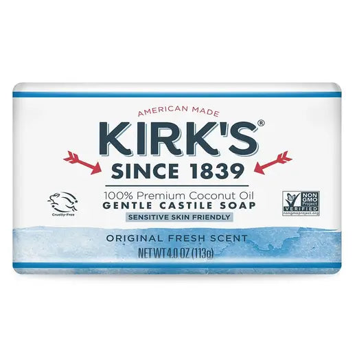 KIRKS: Original Fresh Scent Bar Soap, 4 oz