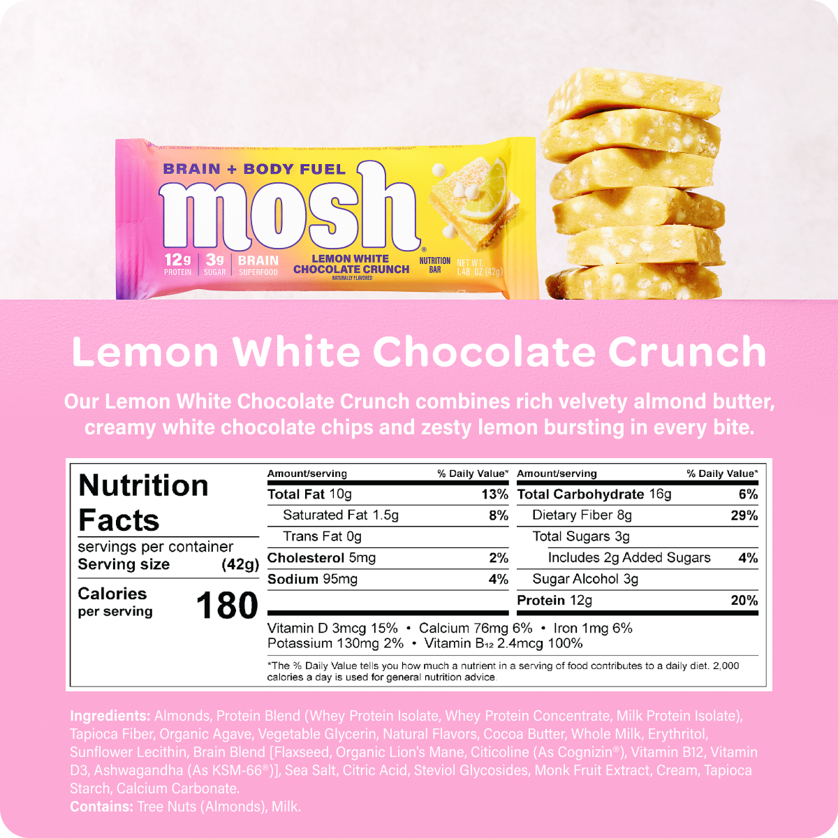 MOSH Lemon White Chocolate Crunch