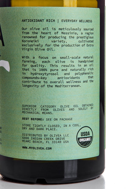 OLIVEA: High Phenolic Extra Virgin Olive Oil — 500+ mg/kg Polyphenols