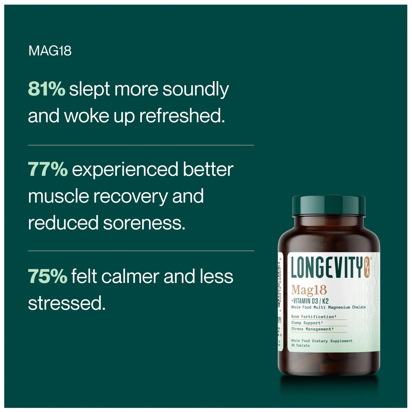 Longevity RX Mag18 | Peptide-Powered Daily Magnesium