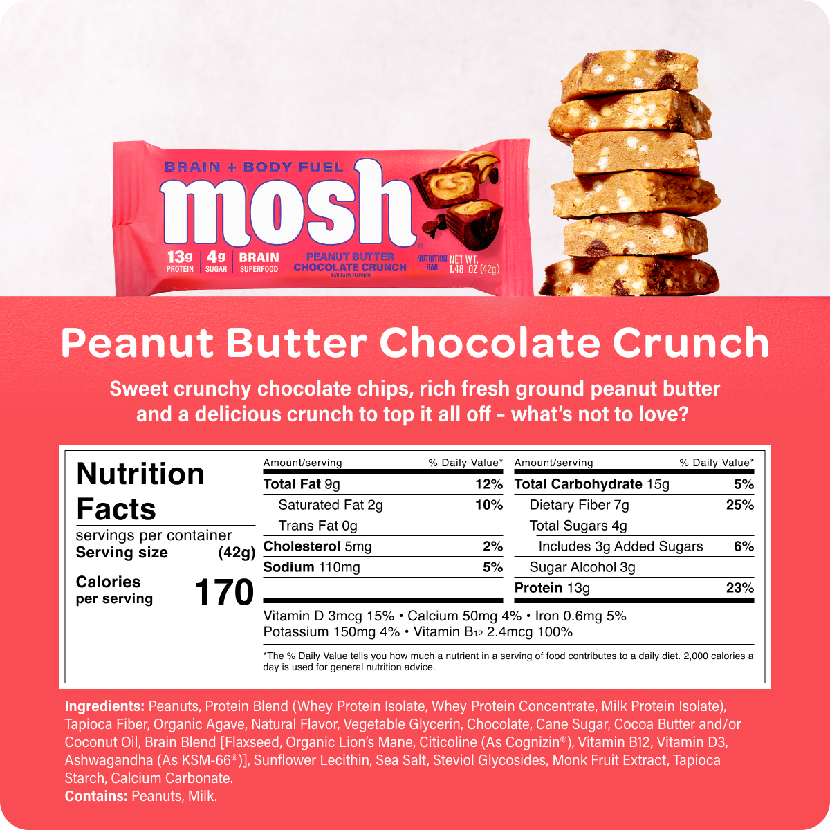 MOSH Peanut Butter Chocolate Crunch