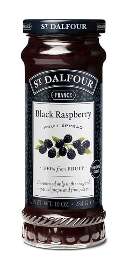 ST DALFOUR: Black Raspberry Fruit Spread, 10 oz - SMART GREENS