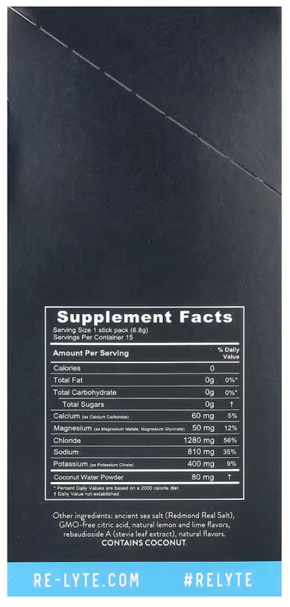 REDMOND: Electrolyte Lemon Lm 15p, 15 pk