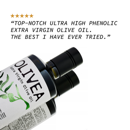 OLIVEA: Ultra High Phenolic Extra Virgin Olive Oil — 1,000+ mg/kg Polyphenols