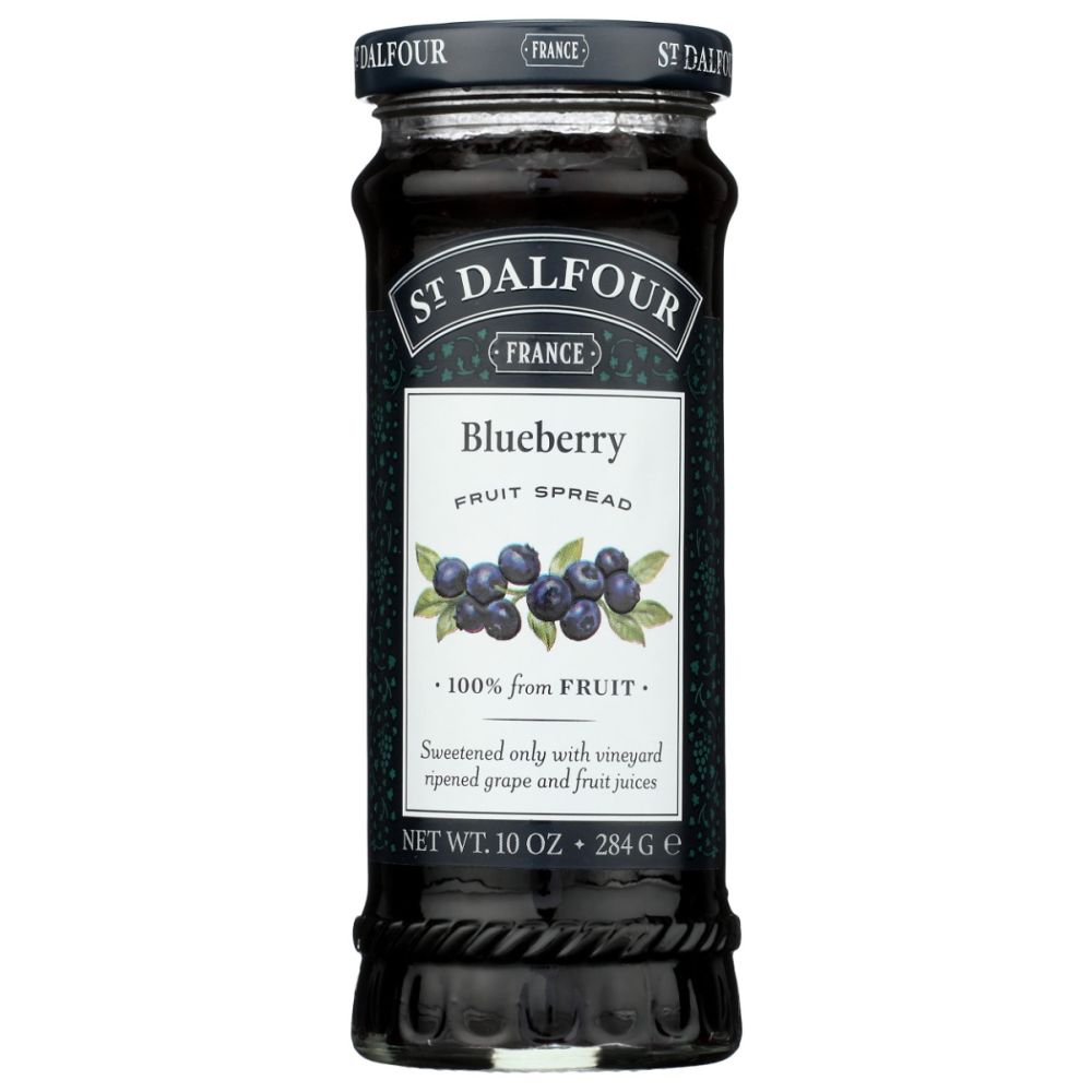 ST DALFOUR: Blueberry Fruit Spread, 10 oz - SMART GREENS