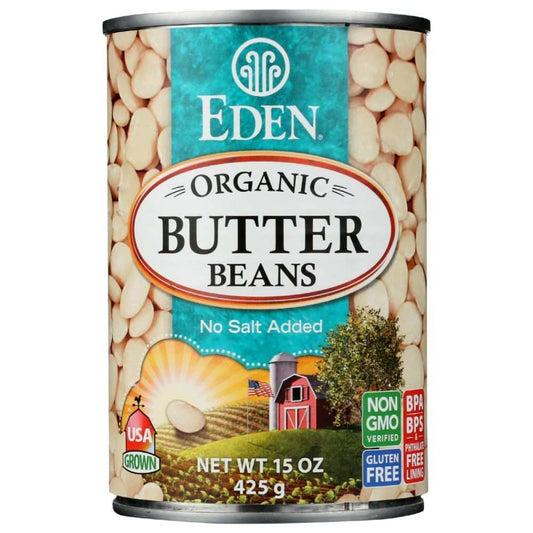 EDEN FOODS organic butter beans can for cooking and salads