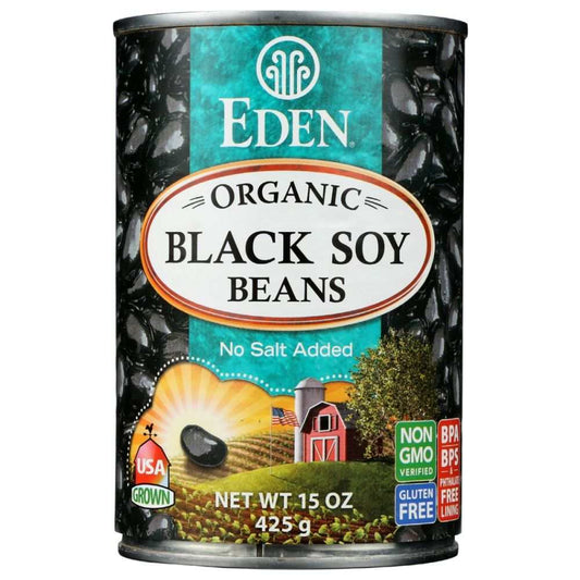 EDEN FOODS Black Soybeans Organic 15 oz can with BPA-free packaging