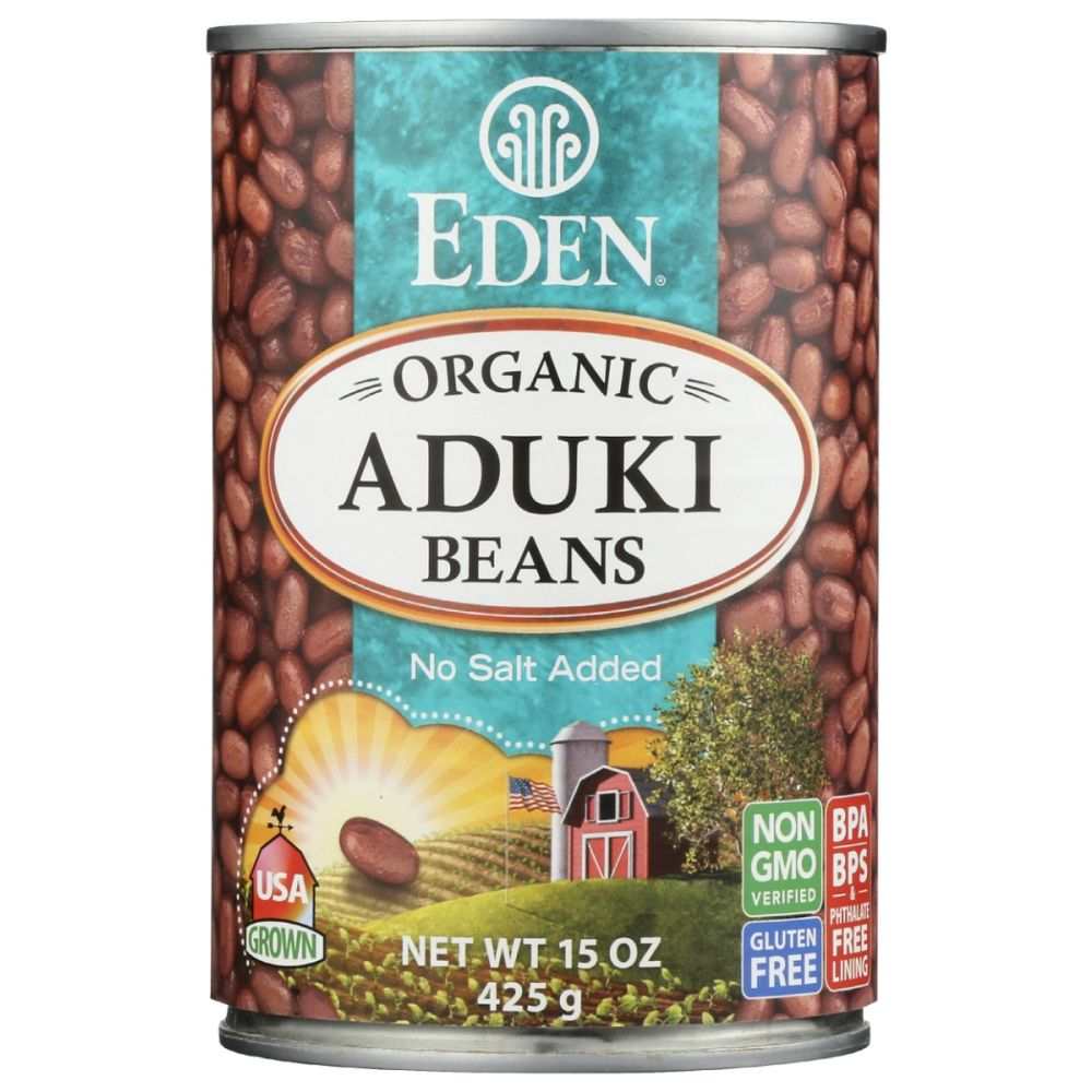 EDEN FOODS Organic Aduki Beans 15 oz red beans for cooking and nutrition